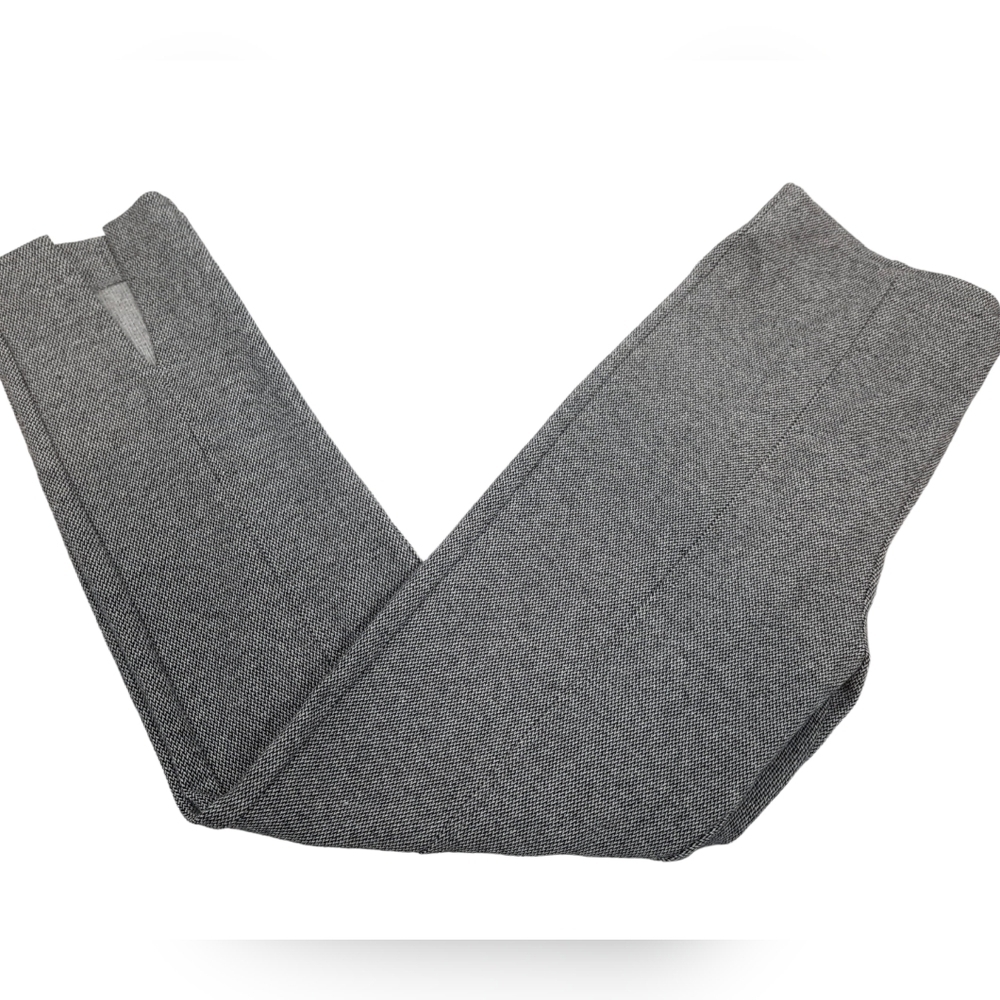Crosby Black & White Herringbone Casual Trousers Front Seam‎ Size Large Women's